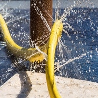 leaking pressure washer hose